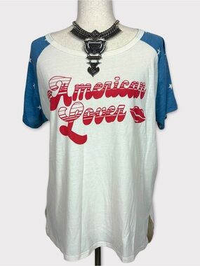 Junk Food Oversized‎ American Lover Tshirt XL Americana Coastal Country Festival